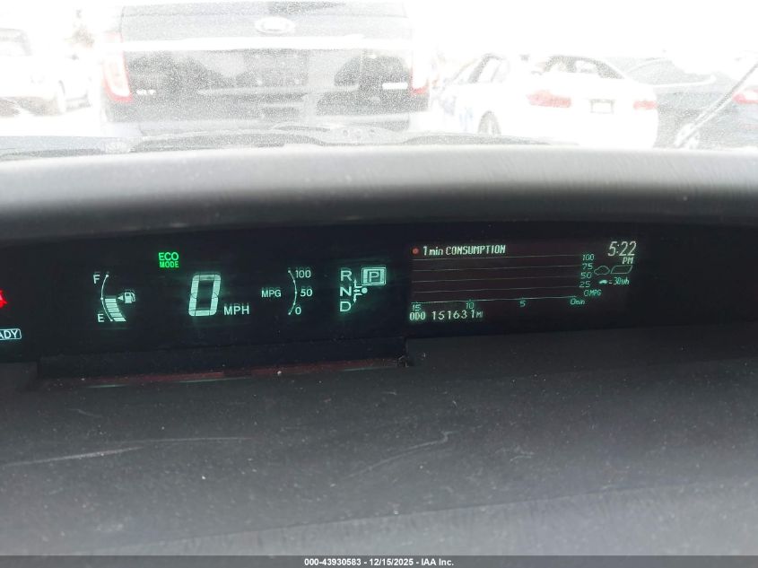 2014 Toyota Prius Four VIN: JTDKN3DUXE1792247 Lot: 43930583