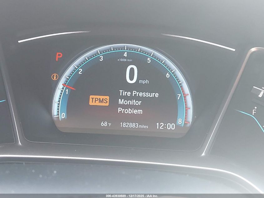 2016 Honda Civic Ex VIN: 19XFC2F73GE043007 Lot: 43930589