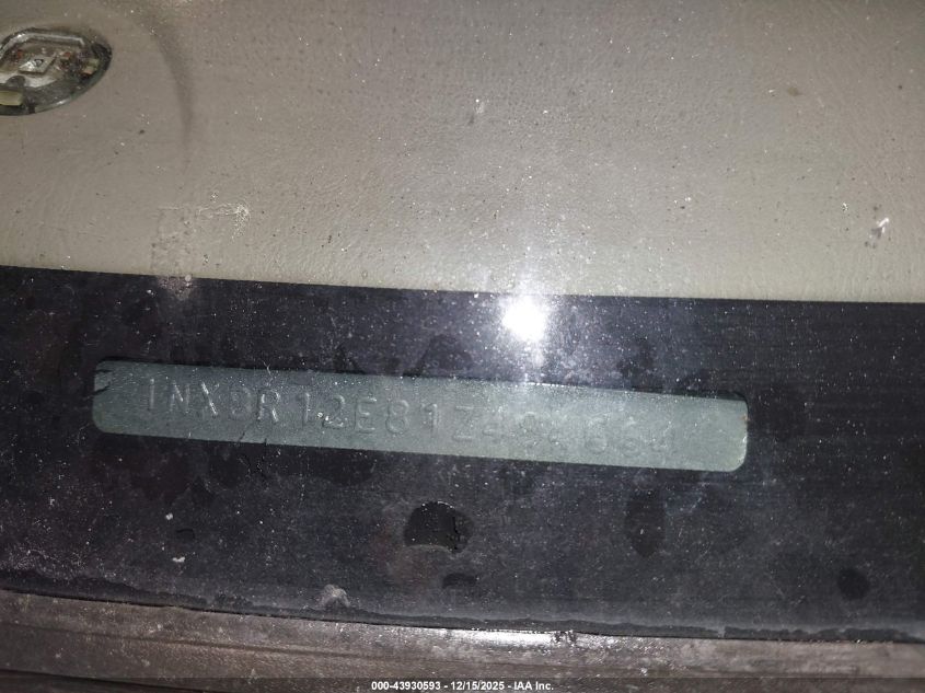 2001 Toyota Corolla Le VIN: 1NXBR12E81Z484664 Lot: 43930593