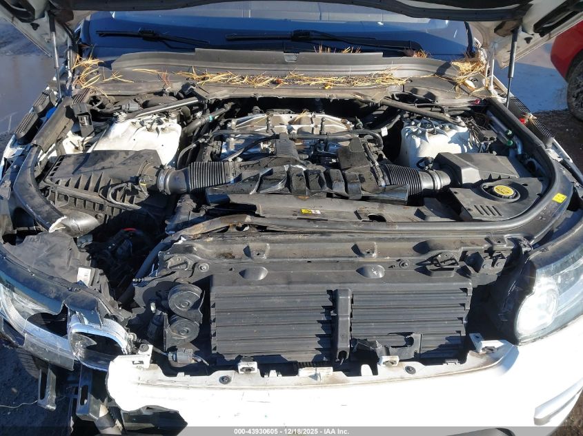 2016 Land Rover Range Rover Sport 3.0L V6 Supercharged Hse VIN: SALWR2VF2GA650437 Lot: 43930605