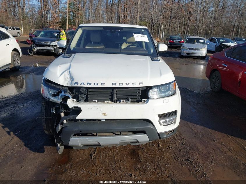 2016 Land Rover Range Rover Sport 3.0L V6 Supercharged Hse VIN: SALWR2VF2GA650437 Lot: 43930605