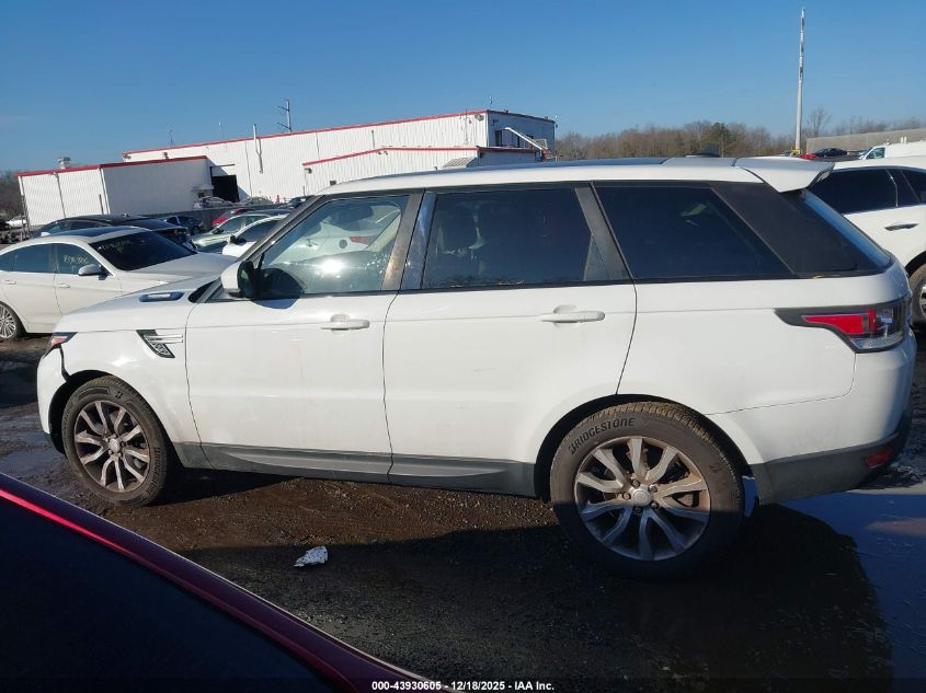 2016 Land Rover Range Rover Sport 3.0L V6 Supercharged Hse VIN: SALWR2VF2GA650437 Lot: 43930605