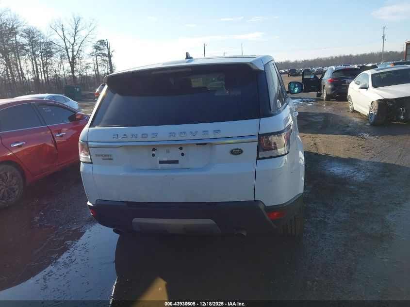 2016 Land Rover Range Rover Sport 3.0L V6 Supercharged Hse VIN: SALWR2VF2GA650437 Lot: 43930605