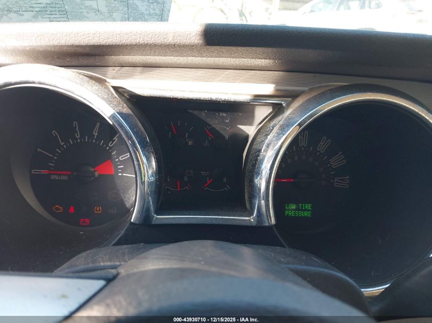 2007 Ford Mustang V6 Deluxe/V6 Premium VIN: 1ZVFT80NX75244647 Lot: 43930710