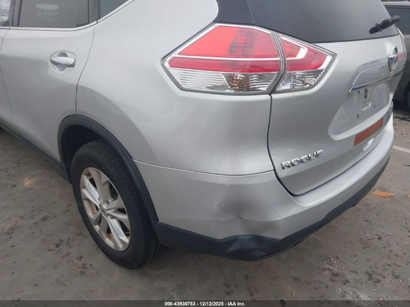 2016 Nissan Rogue Sv VIN: KNMAT2MV1GP625960 Lot: 43930753