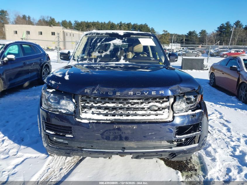 2016 Land Rover Range Rover 3.0L V6 Supercharged VIN: SALGR2PF8GA313854 Lot: 43930805