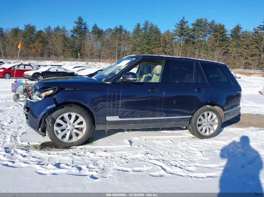 2016 Land Rover Range Rover 3.0L V6 Supercharged VIN: SALGR2PF8GA313854 Lot: 43930805