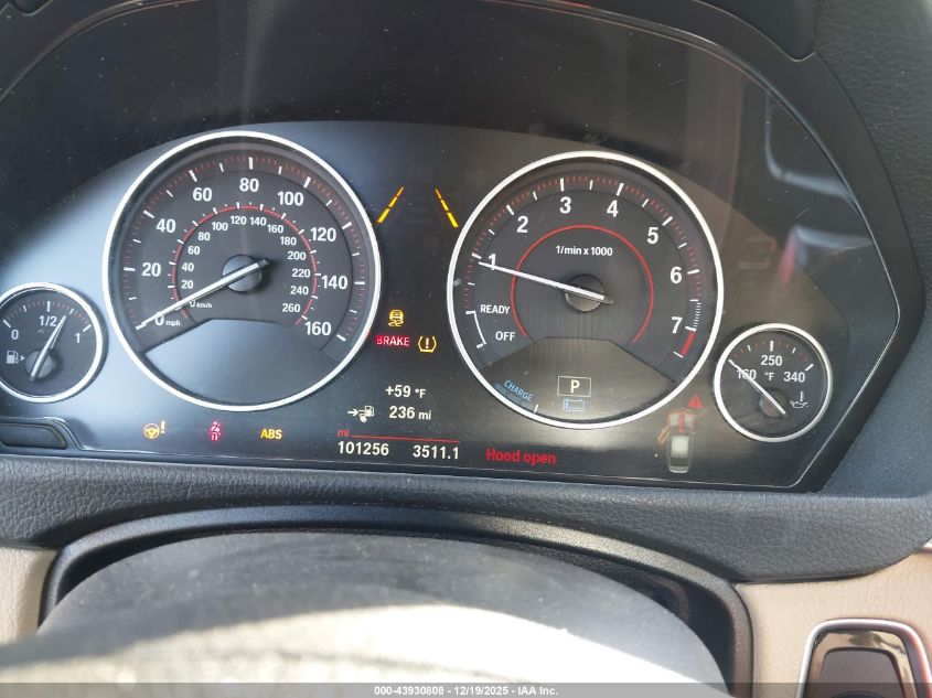 2017 BMW 330E Iperformance VIN: WBA8E1C39HA029094 Lot: 43930808