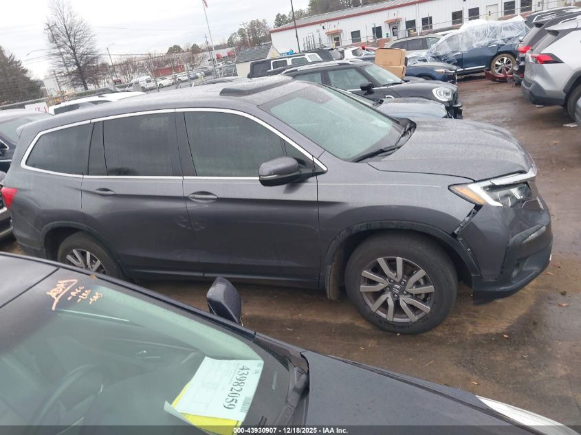 2022 Honda Pilot 2Wd Ex-L VIN: 5FNYF5H50NB036620 Lot: 43930907