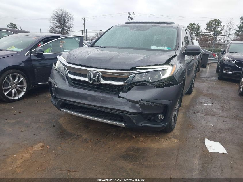 2022 Honda Pilot 2Wd Ex-L VIN: 5FNYF5H50NB036620 Lot: 43930907