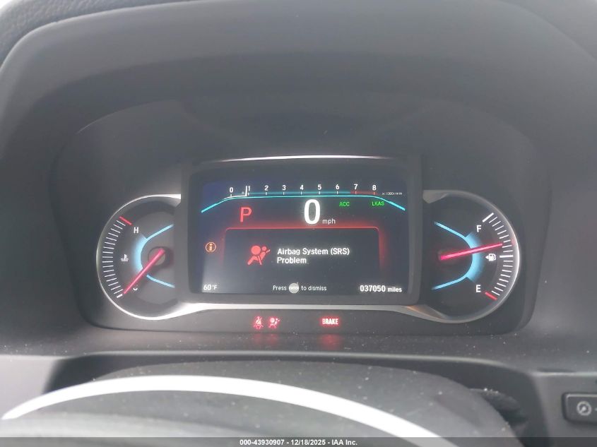 2022 Honda Pilot 2Wd Ex-L VIN: 5FNYF5H50NB036620 Lot: 43930907