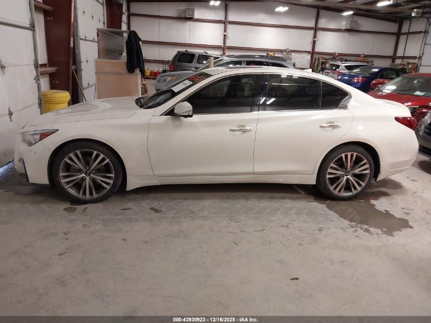 2022 Infiniti Q50 Sensory Awd VIN: JN1EV7CR3NM341759 Lot: 43930923