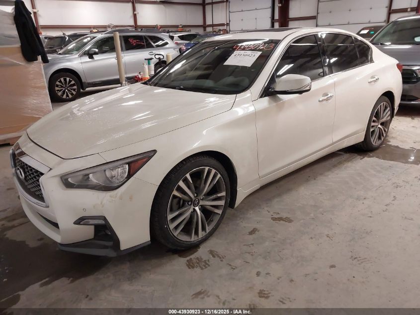 2022 Infiniti Q50 Sensory Awd VIN: JN1EV7CR3NM341759 Lot: 43930923
