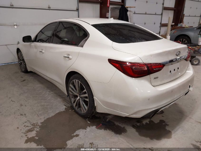 2022 Infiniti Q50 Sensory Awd VIN: JN1EV7CR3NM341759 Lot: 43930923