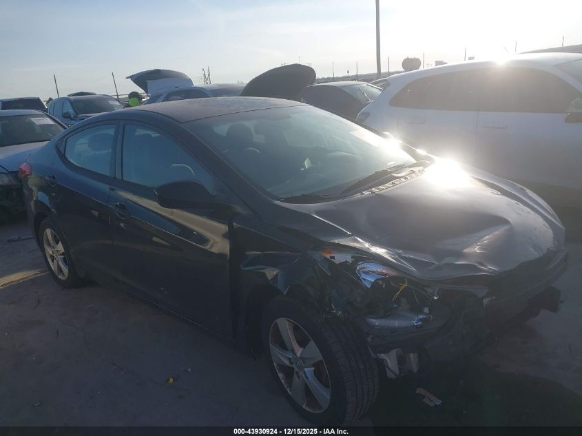 2013 Hyundai Elantra Gls VIN: 5NPDH4AE7DH372827 Lot: 43930924