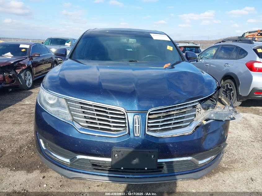 2017 Lincoln Mkx Reserve VIN: 2LMPJ8LR7HBL18602 Lot: 43930933