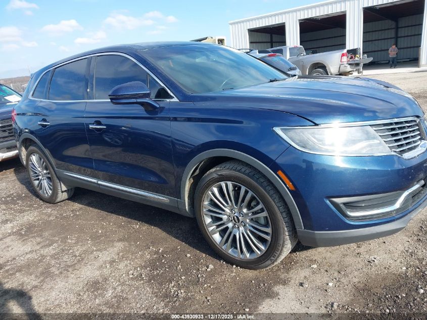 2017 Lincoln Mkx Reserve VIN: 2LMPJ8LR7HBL18602 Lot: 43930933