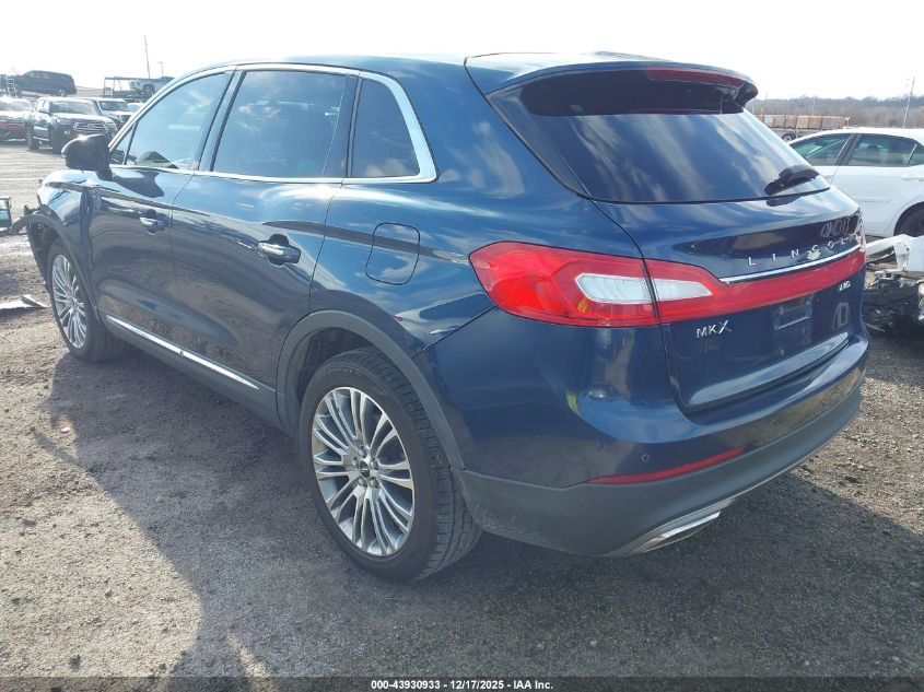 2017 Lincoln Mkx Reserve VIN: 2LMPJ8LR7HBL18602 Lot: 43930933