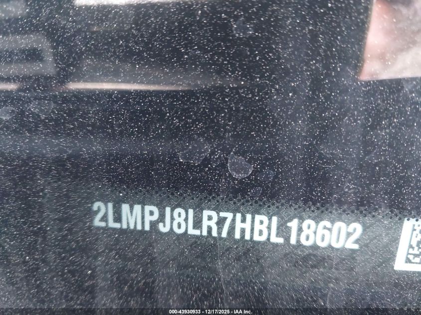 2017 Lincoln Mkx Reserve VIN: 2LMPJ8LR7HBL18602 Lot: 43930933