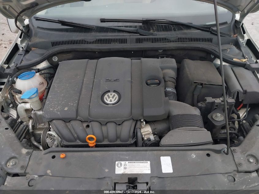 2011 Volkswagen Jetta 2.5L Se VIN: 3VWDX7AJ5BM110830 Lot: 43930947