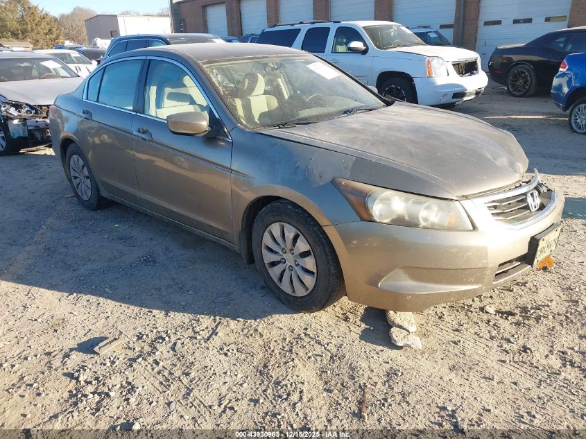 2009 Honda Accord 2.4 Lx VIN: 1HGCP263X9A031447 Lot: 43930963