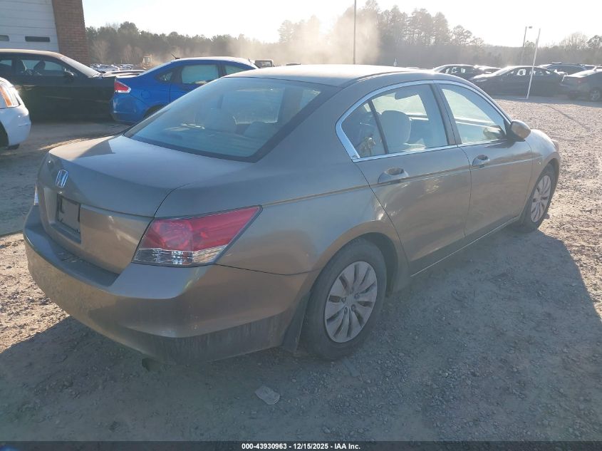 2009 Honda Accord 2.4 Lx VIN: 1HGCP263X9A031447 Lot: 43930963