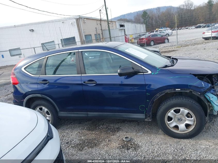 2015 Honda Cr-V Lx VIN: 5J6RM4H36FL062182 Lot: 43931024