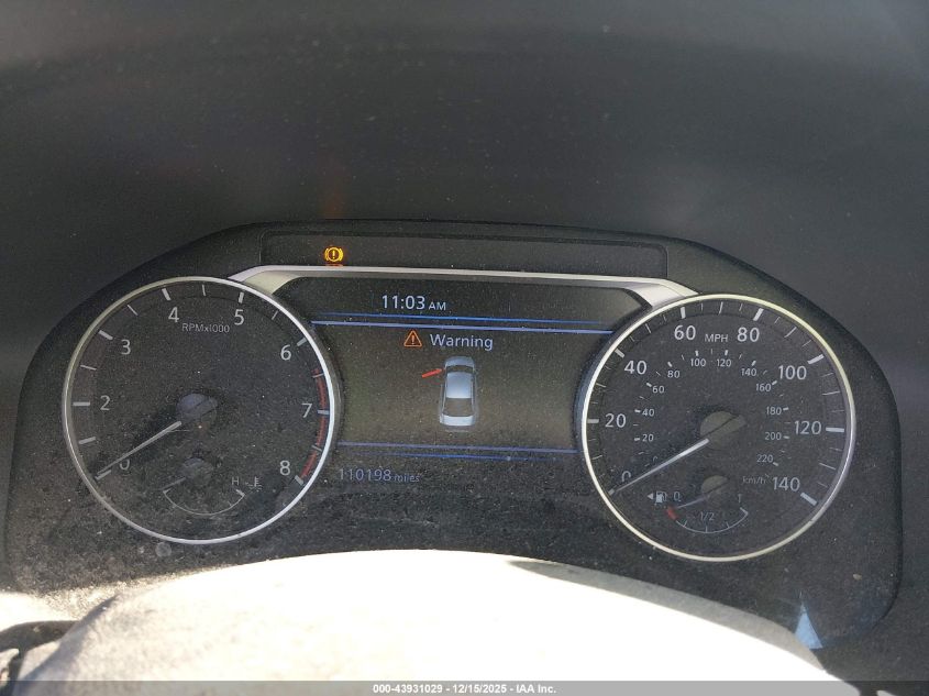 2021 Nissan Altima Sv Intelligent Awd VIN: 1N4BL4DW5MN346386 Lot: 43931029