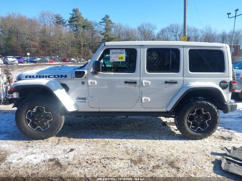 2022 Jeep Wrangler 4Xe Unlimited Rubicon 4X4 VIN: 1C4JJXR65NW156900 Lot: 43931084