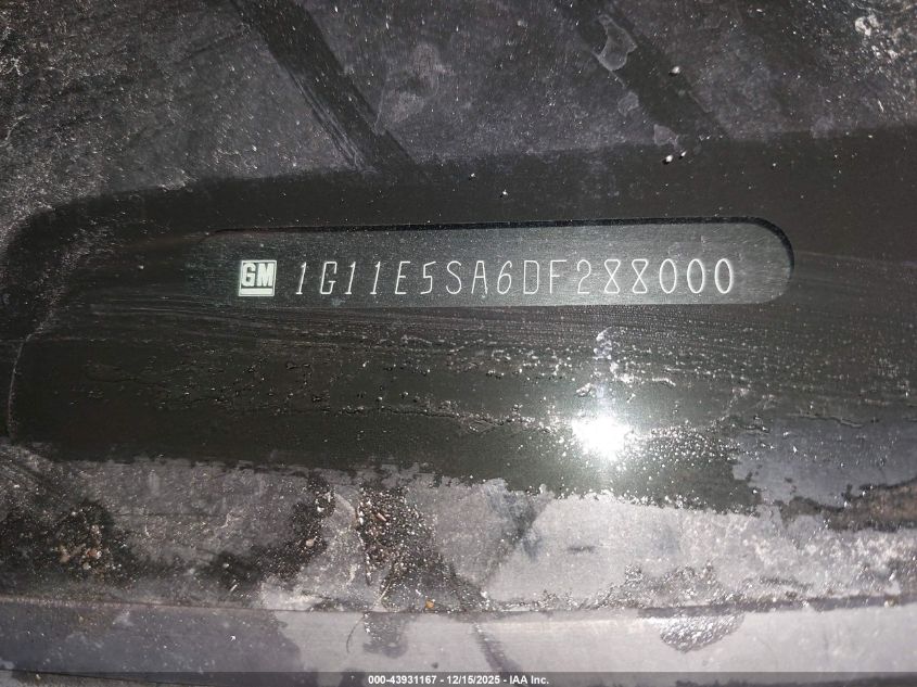 2013 Chevrolet Malibu 2Lt VIN: 1G11E5SA6DF288000 Lot: 43931167