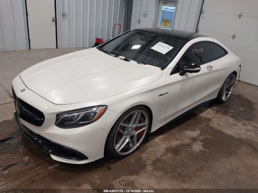 2016 Mercedes-Benz Amg S 63 4Matic VIN: WDDXJ7JBXGA011926 Lot: 43931178