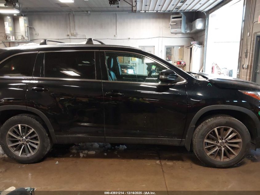 2019 Toyota Highlander Xle VIN: 5TDJZRFH1KS595419 Lot: 43931214
