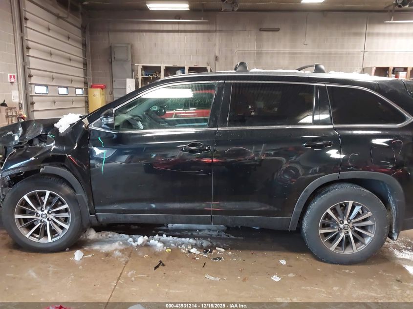 2019 Toyota Highlander Xle VIN: 5TDJZRFH1KS595419 Lot: 43931214