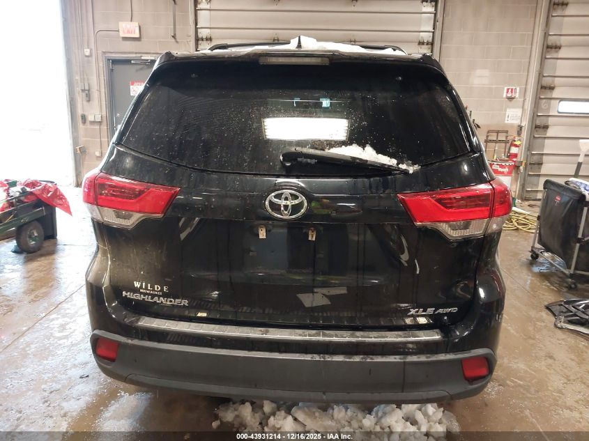 2019 Toyota Highlander Xle VIN: 5TDJZRFH1KS595419 Lot: 43931214