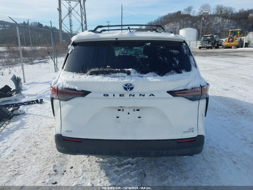 2024 Toyota Sienna Le VIN: 5TDBSKFC5RS134108 Lot: 43931229