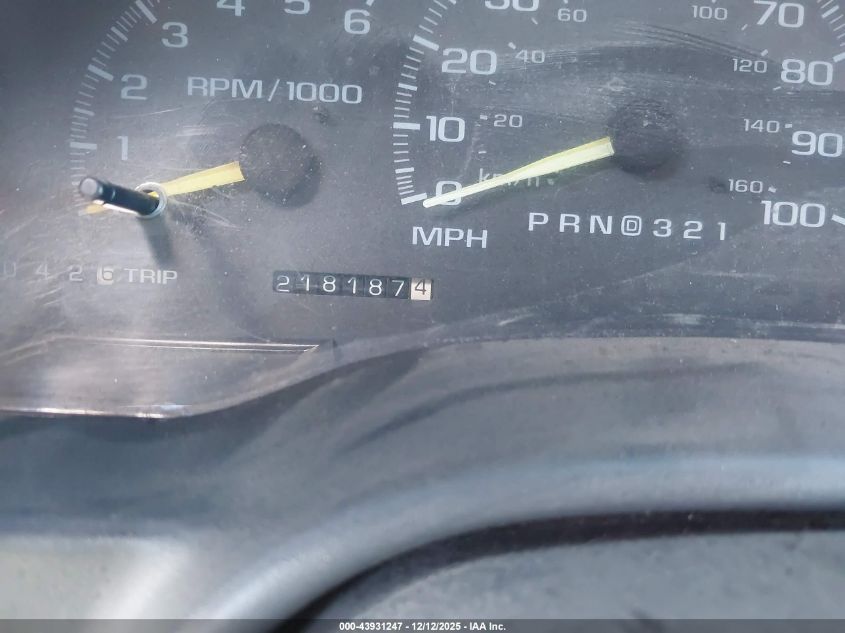 1997 GMC Yukon Sle VIN: 1GKEK13R0VJ741156 Lot: 43931247