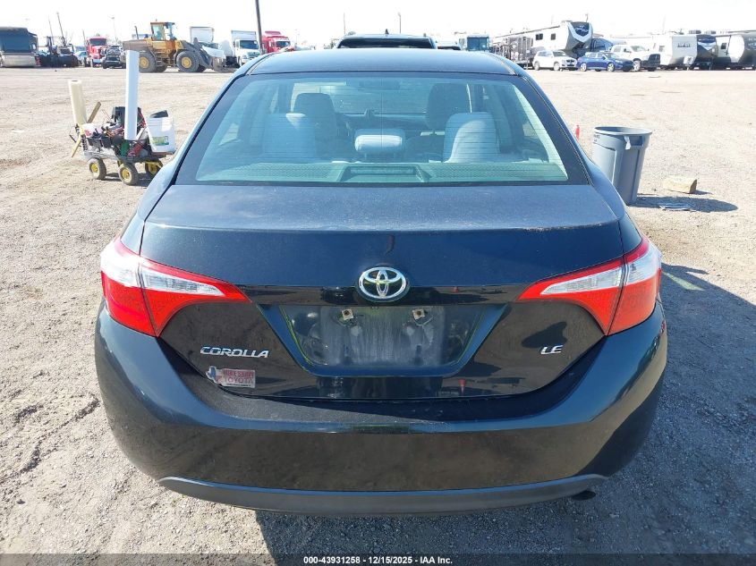 2015 Toyota Corolla Le VIN: 2T1BURHE4FC253046 Lot: 43931258