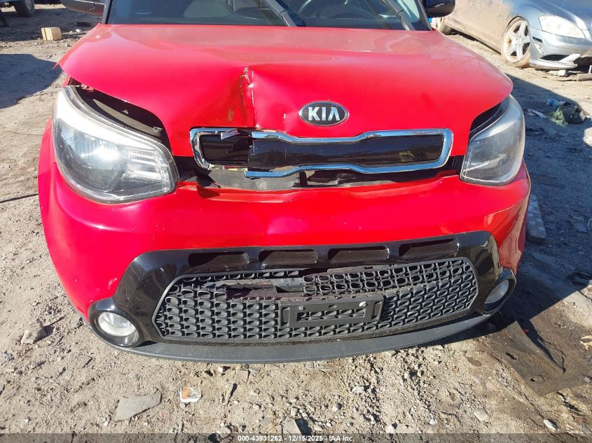2016 Kia Soul + VIN: KNDJP3A50G7304393 Lot: 43931262