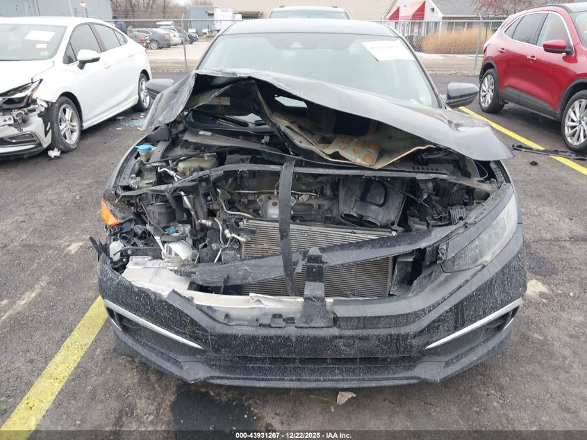 2019 Honda Civic Lx VIN: 19XFC2F62KE037618 Lot: 43931267