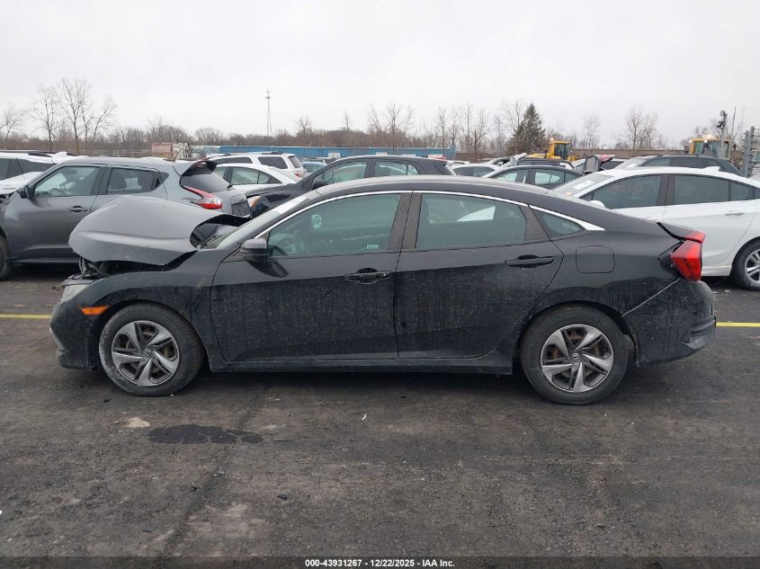 2019 Honda Civic Lx VIN: 19XFC2F62KE037618 Lot: 43931267