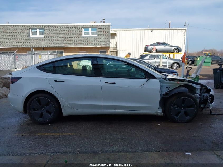 2023 Tesla Model 3 Rear-Wheel Drive VIN: 5YJ3E1EA4PF616320 Lot: 43931283