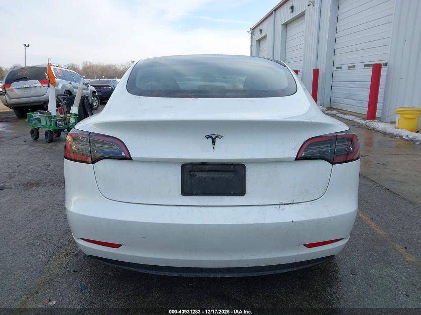 2023 Tesla Model 3 Rear-Wheel Drive VIN: 5YJ3E1EA4PF616320 Lot: 43931283