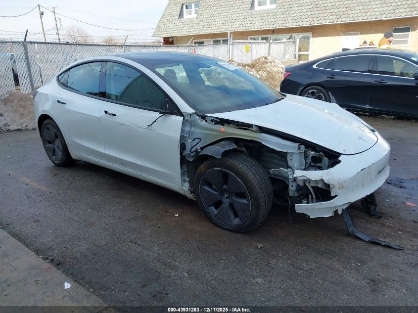 2023 Tesla Model 3 Rear-Wheel Drive VIN: 5YJ3E1EA4PF616320 Lot: 43931283