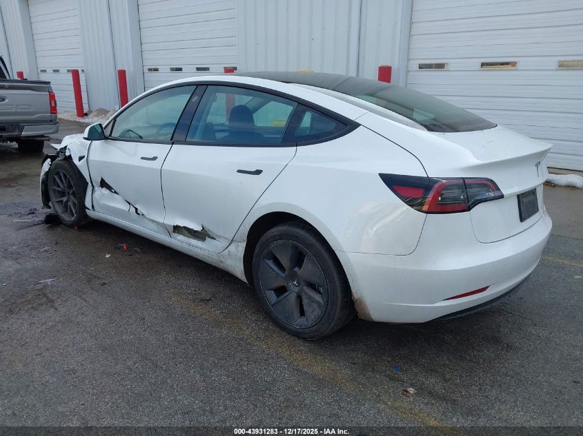 2023 Tesla Model 3 Rear-Wheel Drive VIN: 5YJ3E1EA4PF616320 Lot: 43931283