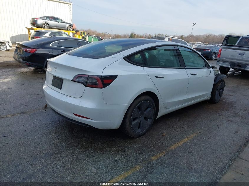 2023 Tesla Model 3 Rear-Wheel Drive VIN: 5YJ3E1EA4PF616320 Lot: 43931283