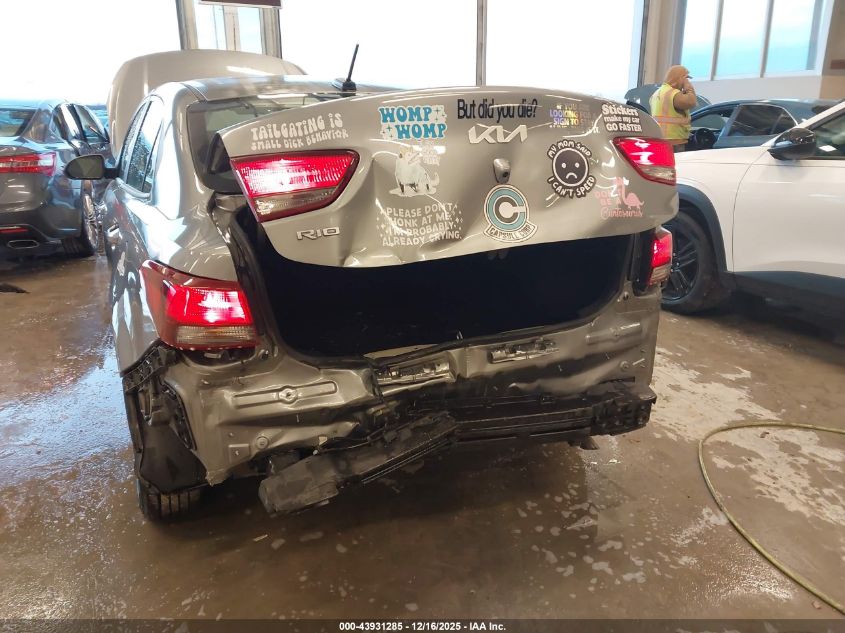 2022 Kia Rio S VIN: 3KPA24AD2NE480466 Lot: 43931285