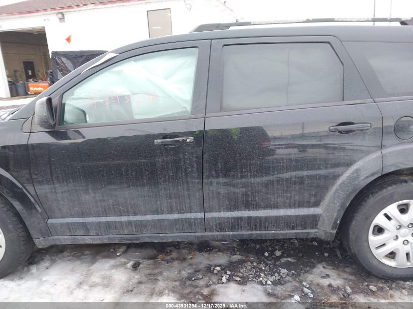 2018 Dodge Journey Se VIN: 3C4PDCABXJT309824 Lot: 43931294