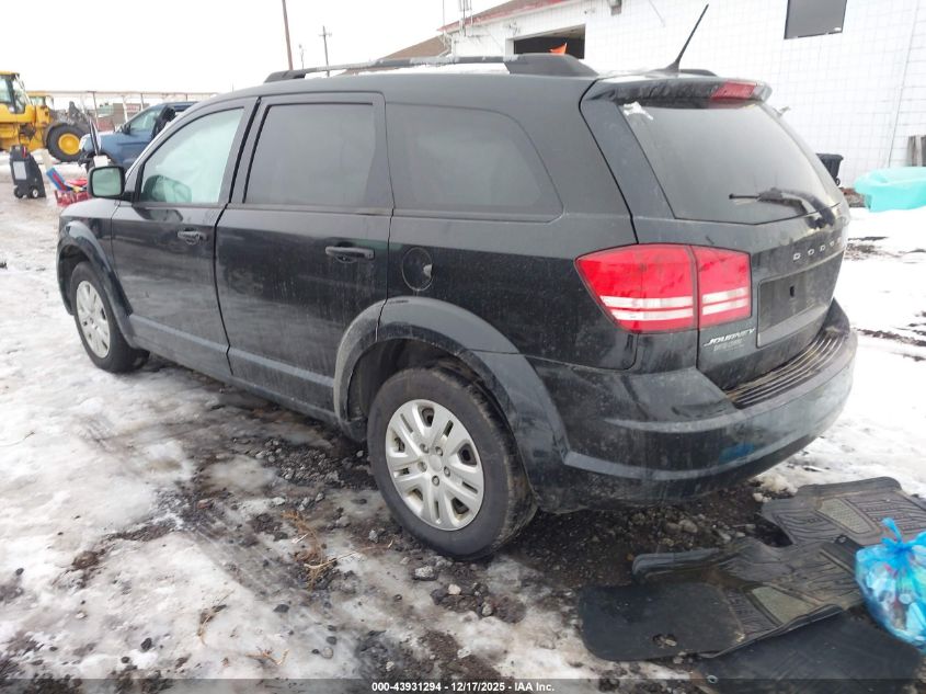 2018 Dodge Journey Se VIN: 3C4PDCABXJT309824 Lot: 43931294