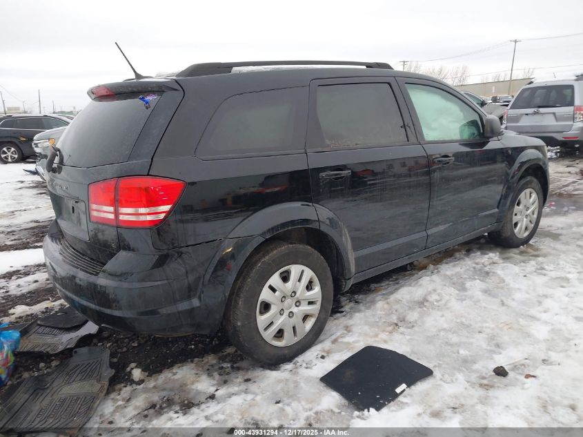 2018 Dodge Journey Se VIN: 3C4PDCABXJT309824 Lot: 43931294