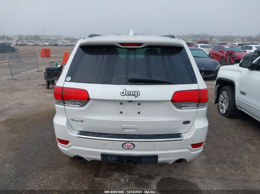 2017 Jeep Grand Cherokee Overland 4X4 VIN: 1C4RJFCG0HC755420 Lot: 43931302